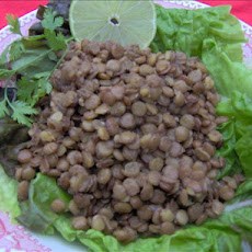 Chilled Lentil Salad with Spicy Vinaigrette