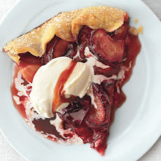 Rustic Plum and Port Tart