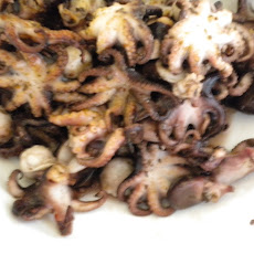 Marinated and Grilled Baby Octopus