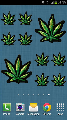 Cannabis Leaf Patch Sticker