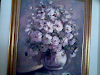 Obra De Arte De  Houellemont Flores 24X30 Tela