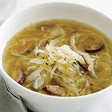 Cabbage, Kielbasa and Rice Soup