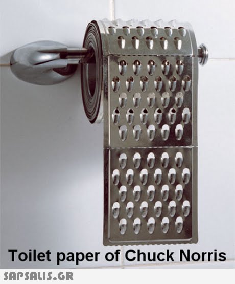 Toilet paper of Chuck Norris 