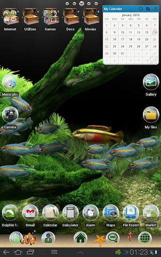 【免費個人化App】Aquarium Theme for TABLETs-APP點子