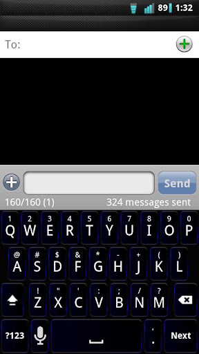 Dark Blue Keyboard Skin