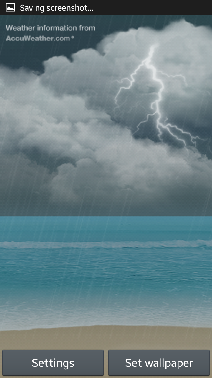 Android application Ocean weatherHD screenshort