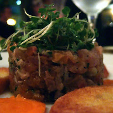 Tuna and Salmon Tartare with Endive Leaf