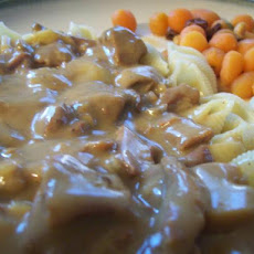 Creamy Celery Beef Stroganoff