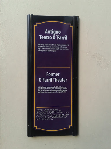 Placa Antiguo Teatro O'farril