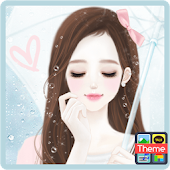 헷지 사랑은봄비처럼 카카오톡 테마 - iConnect