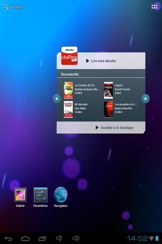 Widget Chapitre eBooks