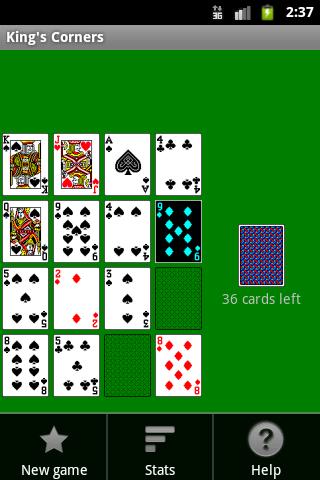 King's Corners Solitaire