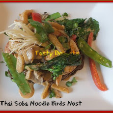 Thai Panang Soba Noodle Birds Nest