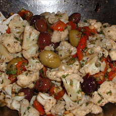 Cauliflower Olive Antipasto Salad