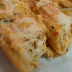 Chicken Manicotti Alfredo