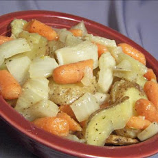 Roasted Potatoes, Carrots, and Fennel