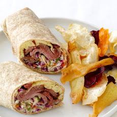 Roast Beef Wraps With Dill Slaw
