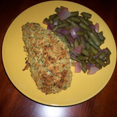 Salmon With Parmesan, Garlic and Herb Crust- Use Chicken or Pork