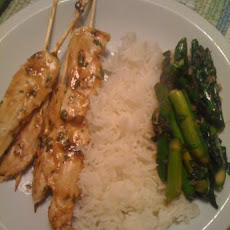 Chicken Satay With Peanut Sauce