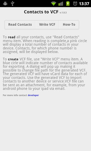 Contacts2VCF