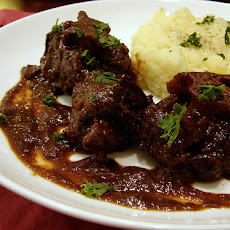 Oxtails with Port and Porcini Sauce