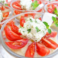 Eggplant Cream With Feta Pesto