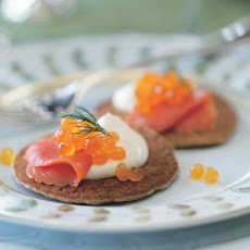 Buckwheat Blinis with Smoked Salmon and Crème Fraîche
