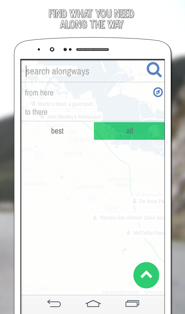 Android application Alongways - Road Trip Planner screenshort