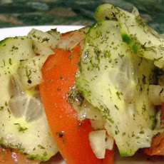 Dilled Cucumber and Tomato Salad