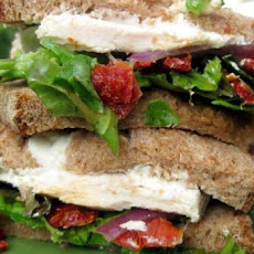 Grilled Chicken Sandwiches with Sun-Dried Tomatoes and Goat Cheese