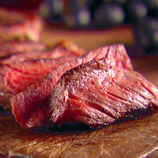 Rib-Eye Steak with Black Olive Vinaigrette