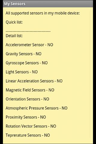 My Sensors