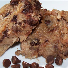 Chocolate Chip and Coconut Bread Pudding