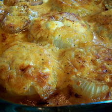 Cheesy Roasted Onions with Smoked Paprika
