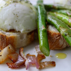 French Bread Eggs Benedict with Asparagus