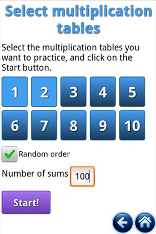 Multiplication Tables