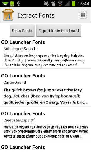 Extract Fonts