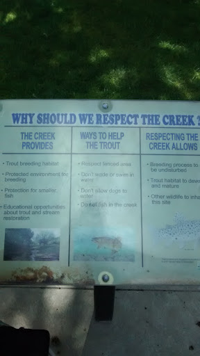 Respect The Creek Plaque