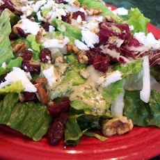 Mixed Greens With Pecans, Goat Cheese, and Dried Cranberries
