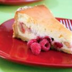 Krispy Kremey White-Chocolate Raspberry-Filled Cheesecake