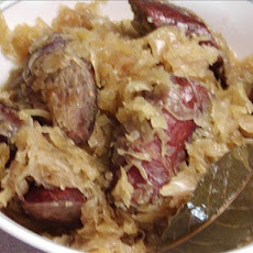 Fresh Kielbasa with Sauerkraut