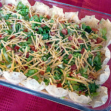 Hot and Cold Taco Appetizer Dip