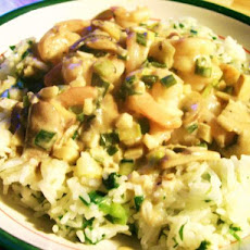 Sour Cream Shrimp Curry