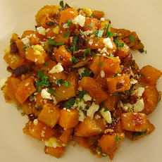 Maple & Browned Butter Squash with Pecans and Blue Cheese