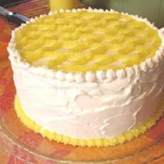 Lemon-Lattice White Chocolate Cake