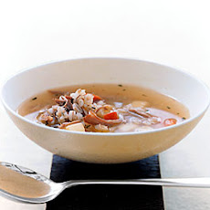 Barley Soup with Duck Confit and Root Vegetables