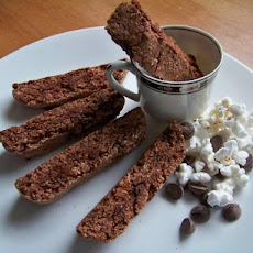 Chocolate Popcorn Biscotti