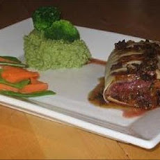 Stuffed Ostrich Fillet With Truffle Sauce
