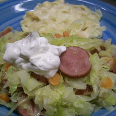 Easy Cabbage and Kielbasa