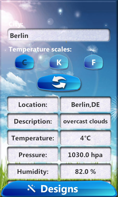 Android application HD Clock Weather Widget screenshort